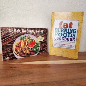 No salt no sugar no fat cookbook bundle of two recipes vintage '90s weight loss